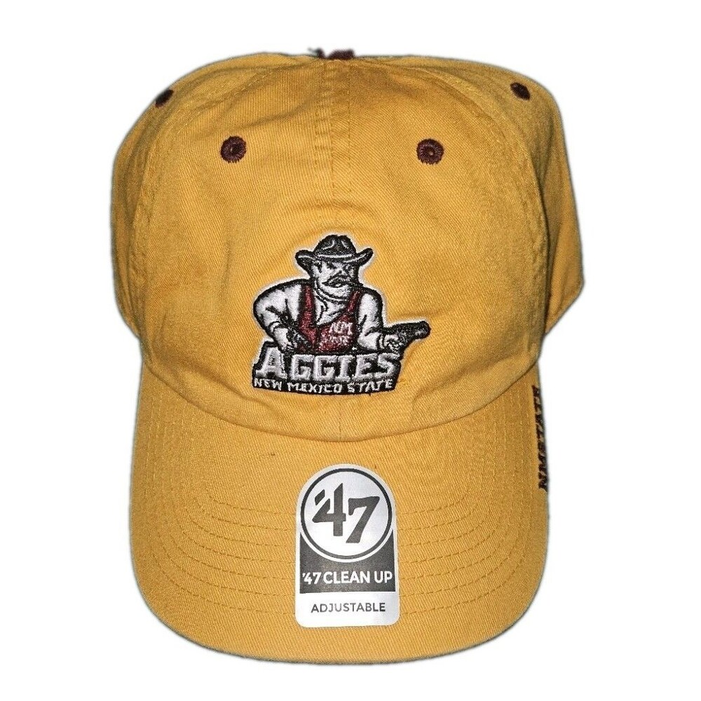 NCAA New Mexico State Aggies Washed Men Adult Curved Adjustable Hat Cap 47 Brand